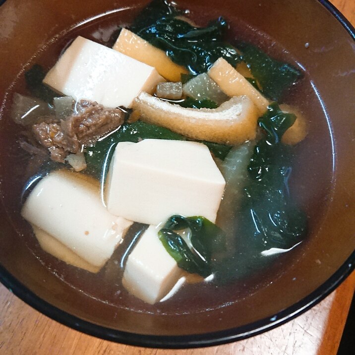 豆腐と油あげのおつゆ